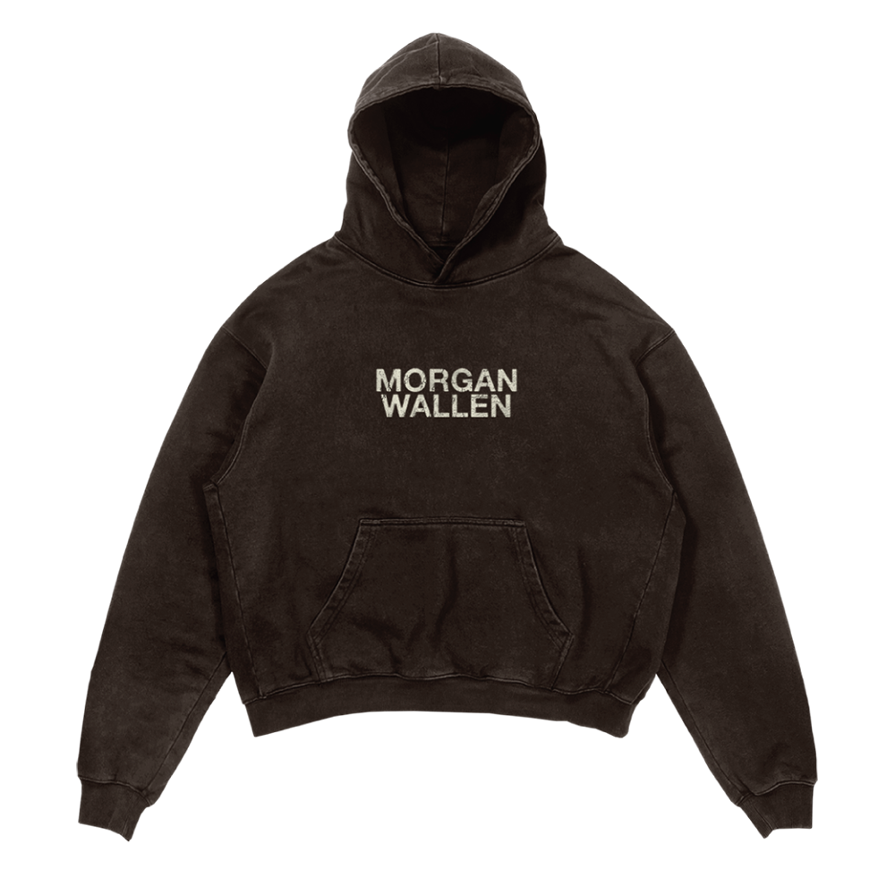 Live Photo Brown Hoodie Front