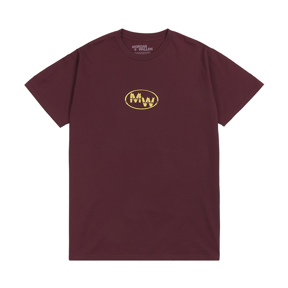 One Thing At A Time Burgundy T-Shirt Front