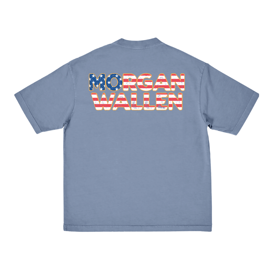 MORGAN WALLEN FLAG T-SHIRT BACK