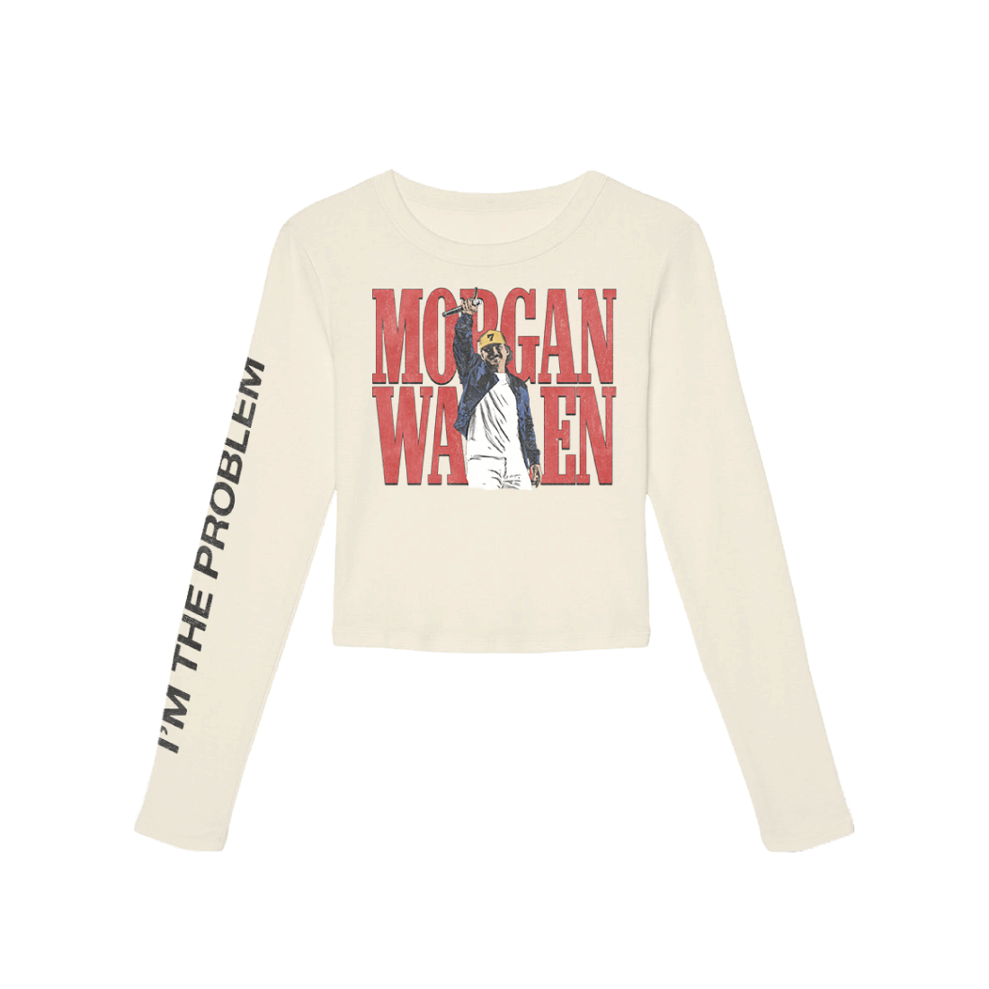 I'm The Problem Long Sleeve Baby Tee - Morgan Wallen Official Store