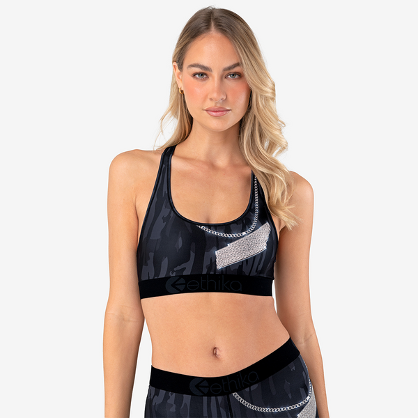 Ethika Womens Sports Bra  The Wall (RBL, X-Large) at  Women's  Clothing store