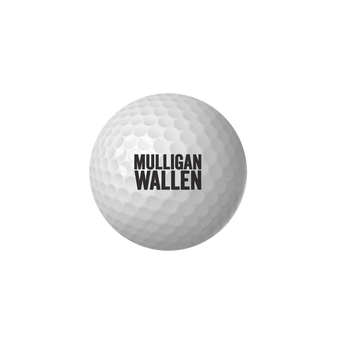 Mulligan Wallen Golf Ball w/ Line 'Em Up Tee - Ball