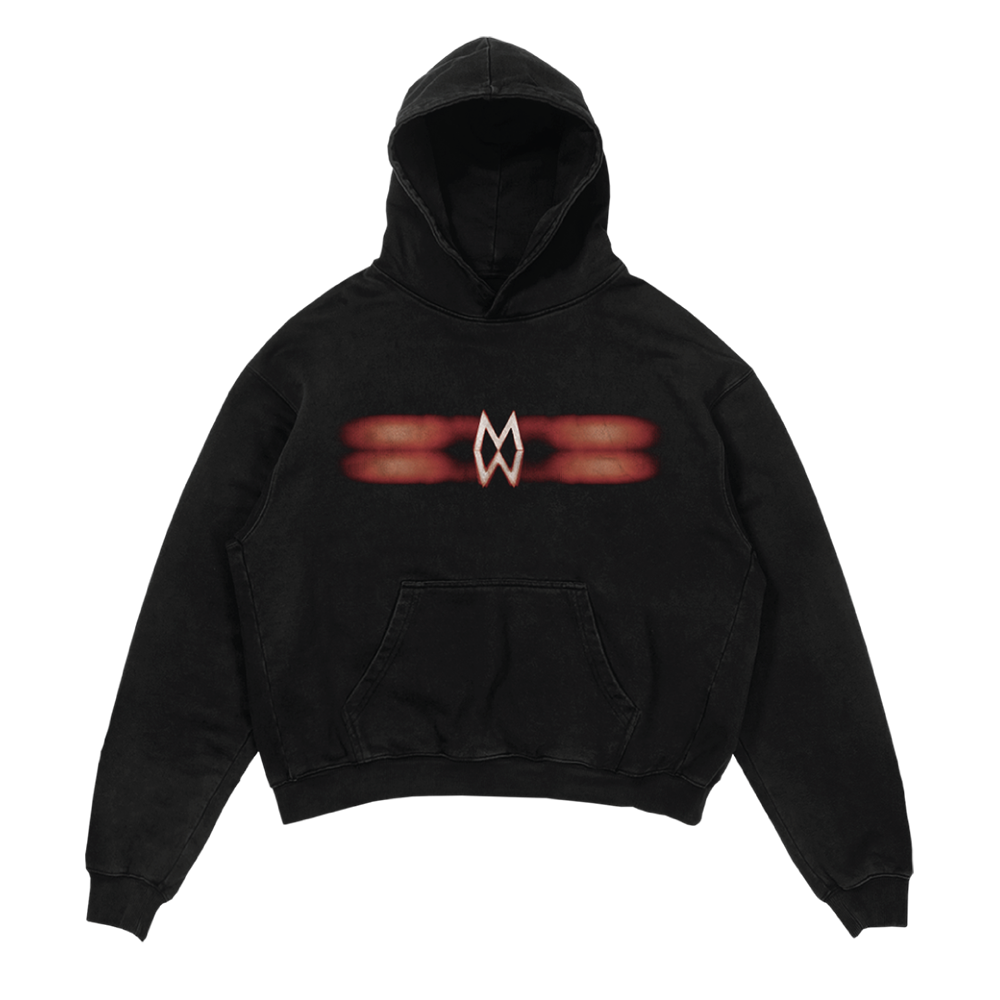 Blurry Live Photo Black Hoodie Front 