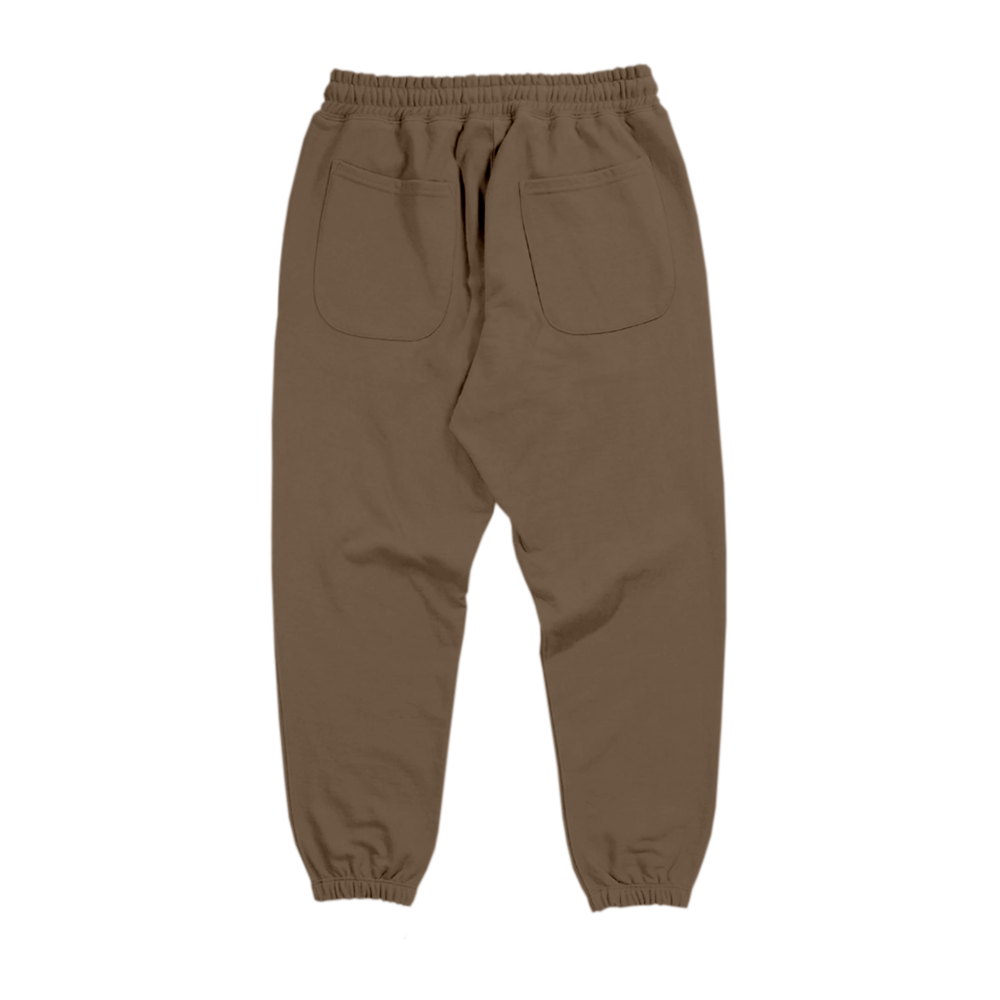 One Thing At A Time Brown Sweatpants Back