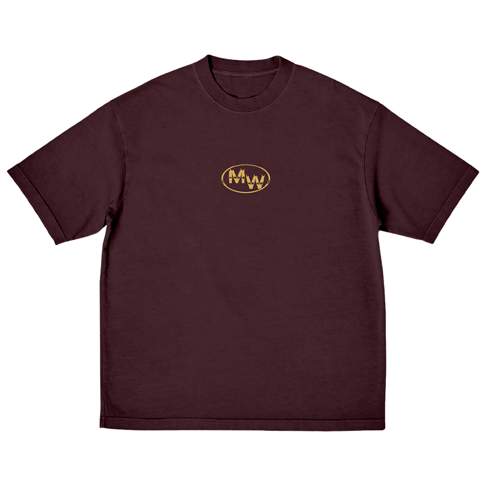 One Thing At A Time Burgundy T-Shirt Front