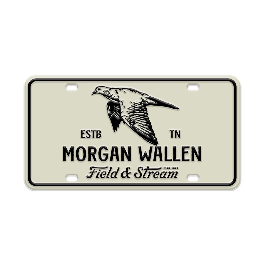 Morgan Wallen x Field & Stream License Plate