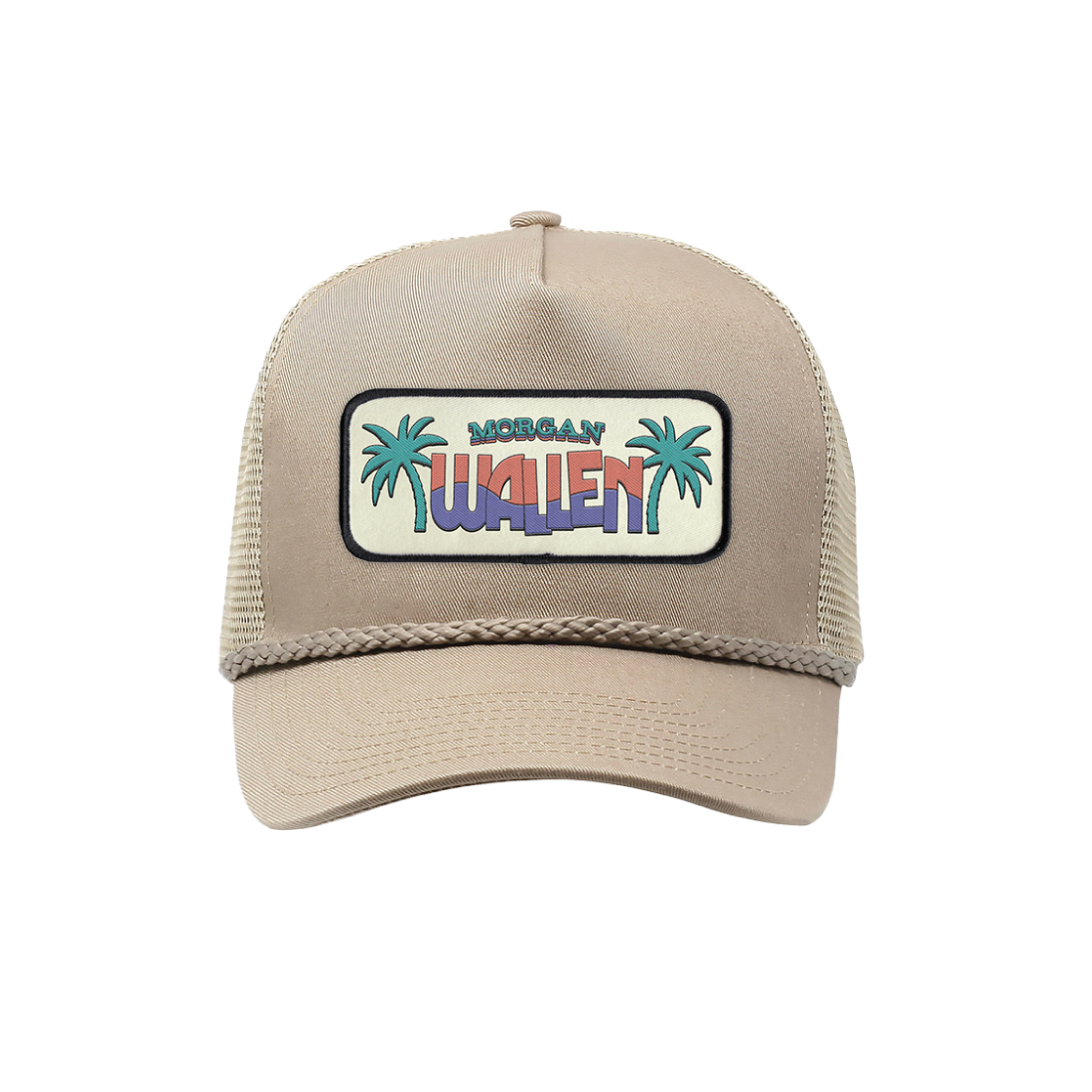 Tan Retro Patch Hat