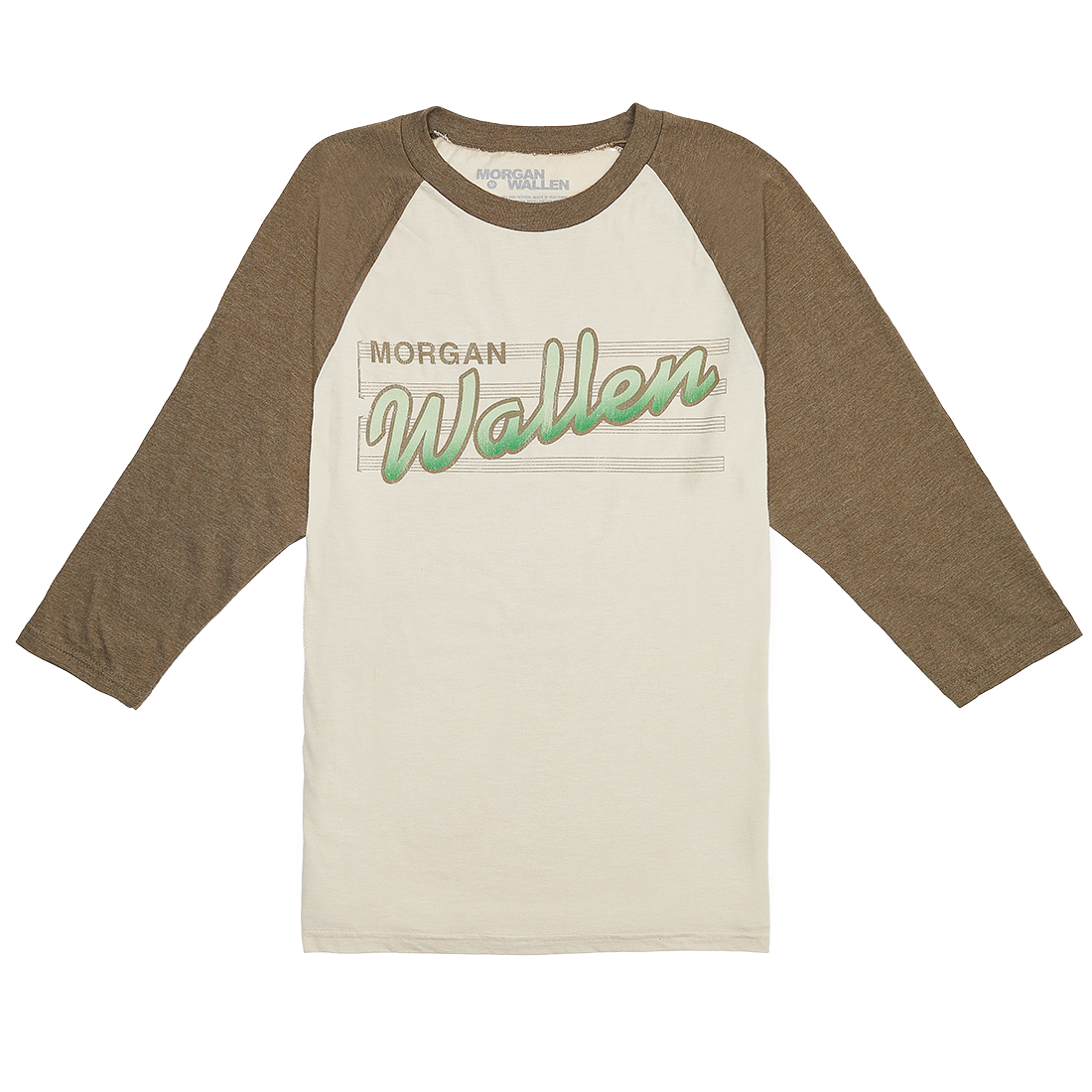 Morgan Wallen Brown Baseball Raglan - Morgan Wallen Official Store