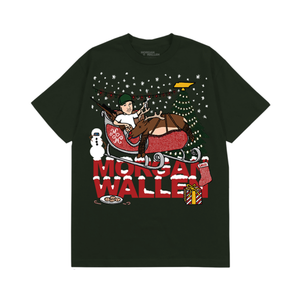 Reindeer Sleigh T-Shirt – Morgan Wallen Official Store
