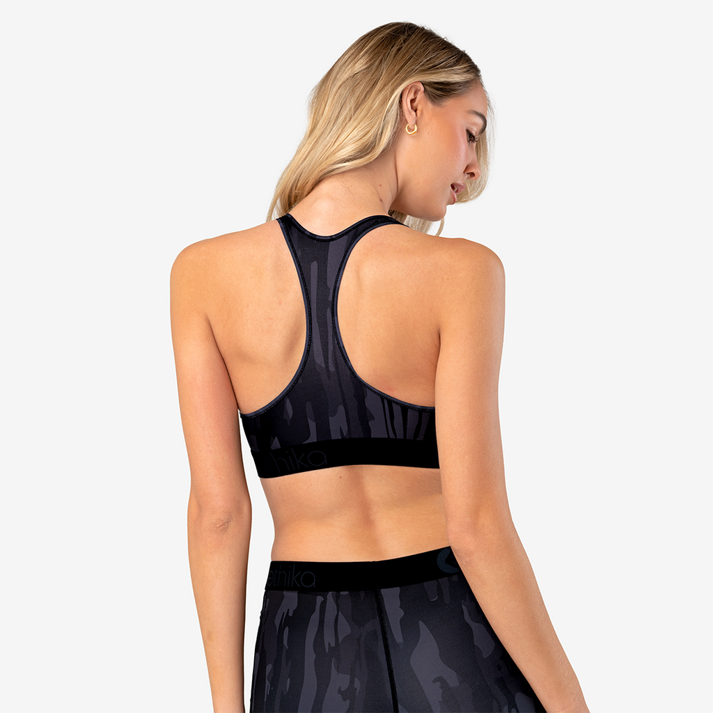 Lindex Sofie poly medium support sports bra in black - BLACK - ShopStyle