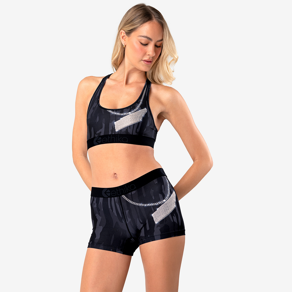Ethika sports bra and 2025 shorts set