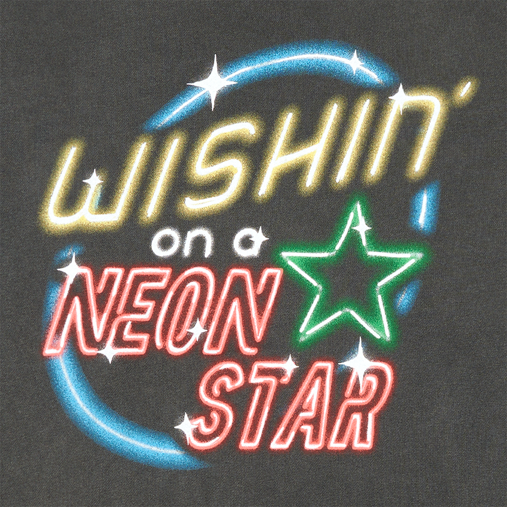 Wishin' On A Neon Star Crewneck Detail