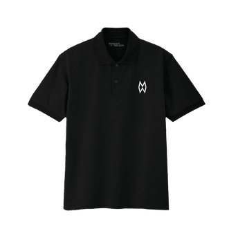 MW Black Golf Polo Shirt