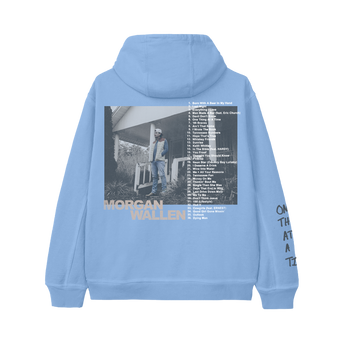 One Thing At A Time Album Cover Blue Hoodie Back