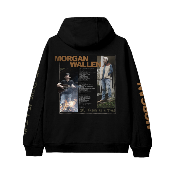 One Thing At A Time Black Photo Hoodie – Morgan Wallen Official Store