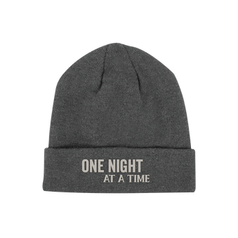 One Night At A Time Gray Beanie