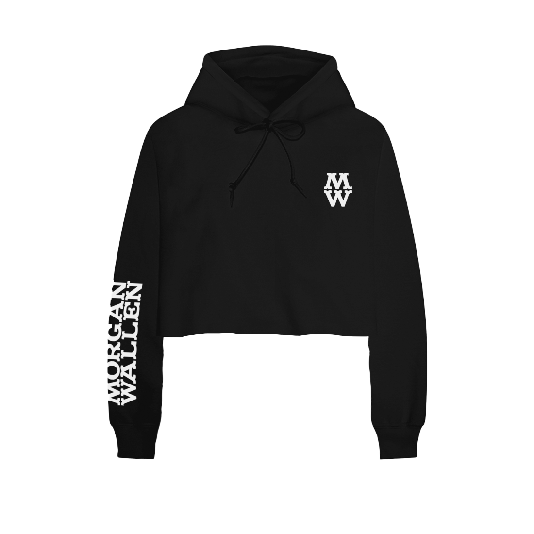One Night At A Time MW Logo Crop Hoodie