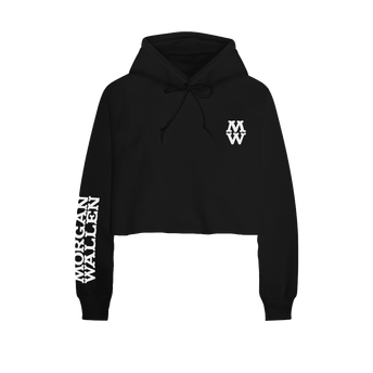 One Night At A Time MW Logo Crop Hoodie